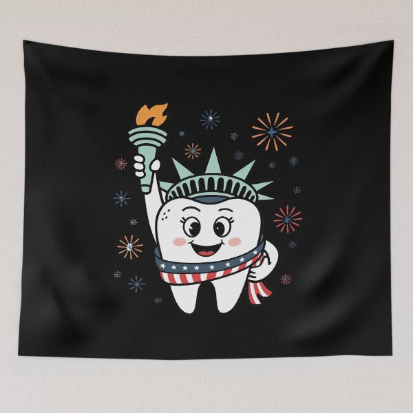 Item preview, 4th Of July Dentist Tooth Dental Patriotic Women Men Kids 1 designed and sold by RsFilsingerArt.