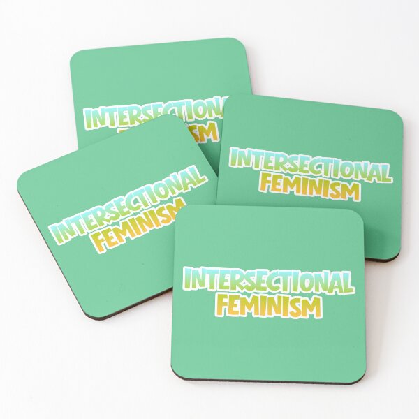 Item preview, Intersectional Feminism blue and orange designed and sold by GeoGoose.