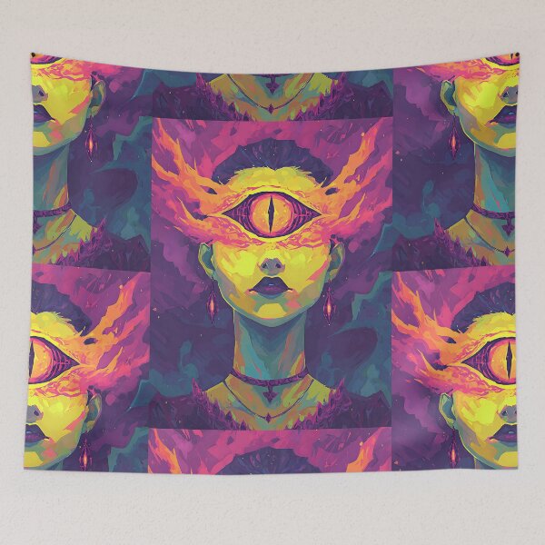 Item preview, Vibrant Psychedelic Witch designed and sold by bapupa.