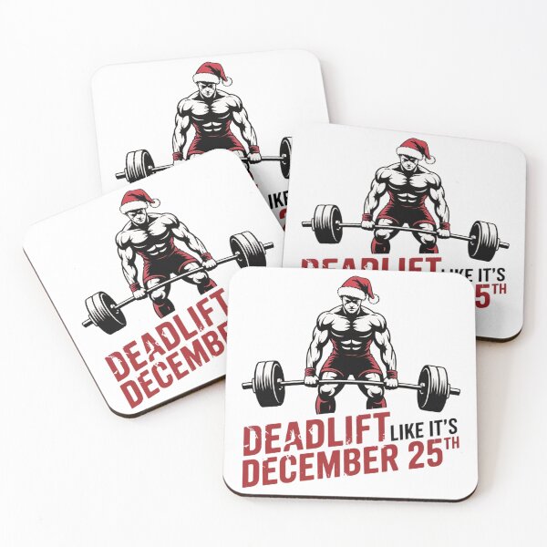 Item preview, Deadlift Like It’s December 25th Christmas Workout Shirt designed and sold by WSPrintCrafter.