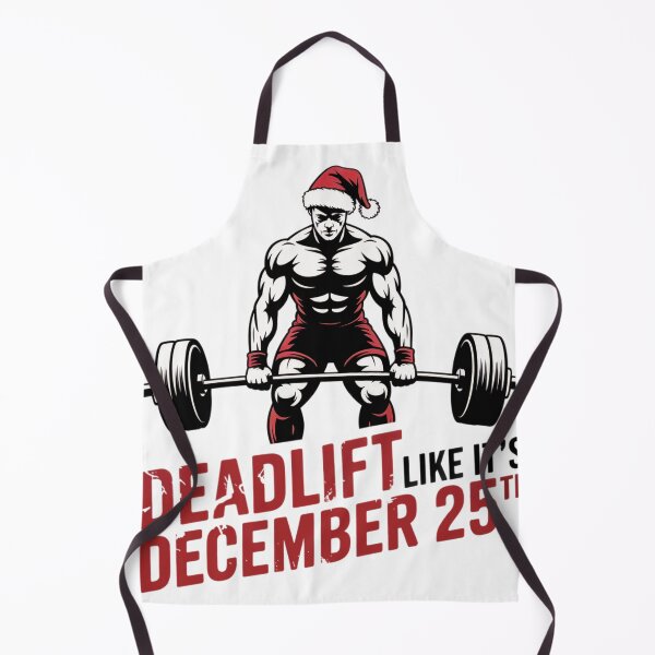 Item preview, Deadlift Like It’s December 25th Christmas Workout Shirt designed and sold by WSPrintCrafter.