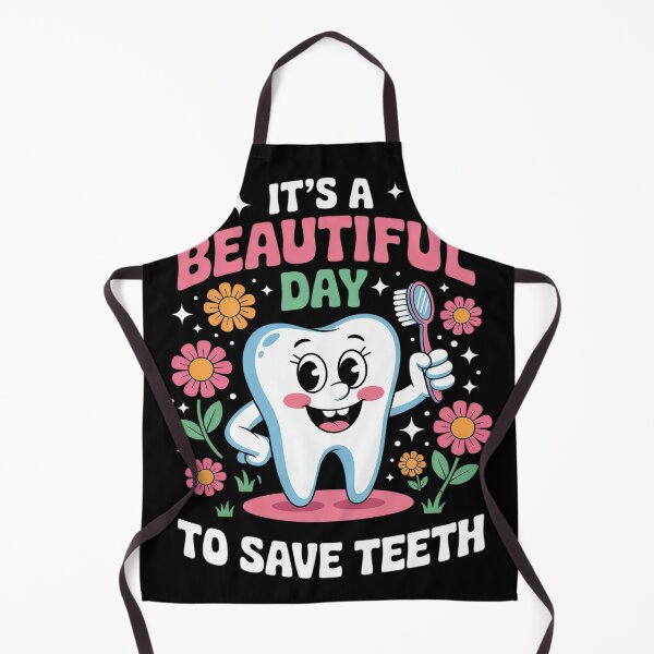 Item preview, Its A Beautiful Day To Save Your Teeth Groovy Dental Dentist designed and sold by RoyTill0Art.