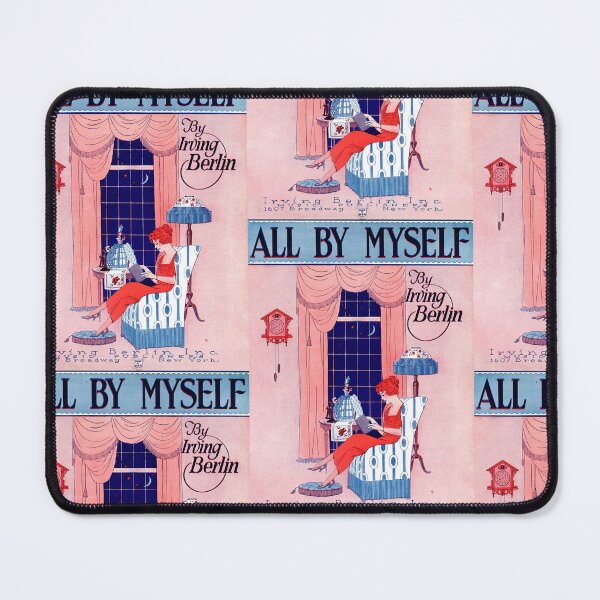 Item preview, Art Nouveau Sheet Music Cover | All By Myself by Irving Berlin | Vintage Style Poster Print | Early 20th Century Elegance designed and sold by artofuniverse.