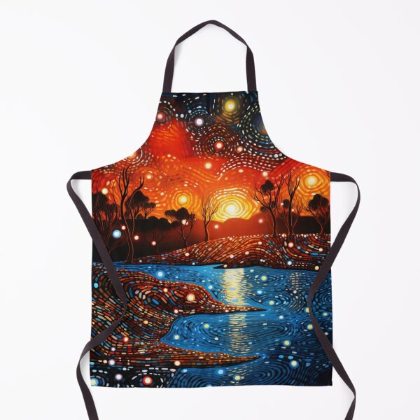 Item preview, Aboriginal Inspired Dot Art - Stunning Australian Landscape designed and sold by GrinGalore.