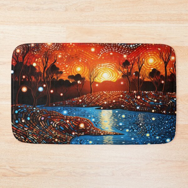 Item preview, Aboriginal Inspired Dot Art - Stunning Australian Landscape designed and sold by GrinGalore.