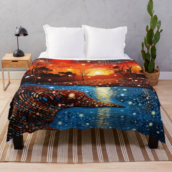 Item preview, Aboriginal Inspired Dot Art - Stunning Australian Landscape designed and sold by GrinGalore.