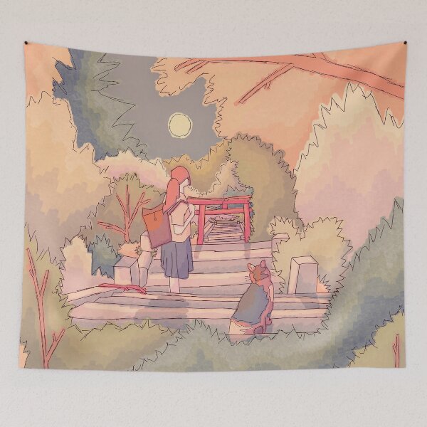 Item preview, Down the stairs of autumn designed and sold by Swadeillustrations.