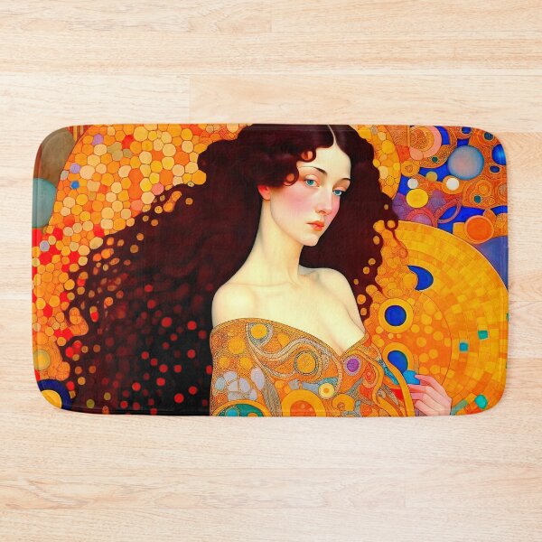Item preview, Klimt's Muse: Auburn Harmony in Mosaic designed and sold by LanaGustavsson.