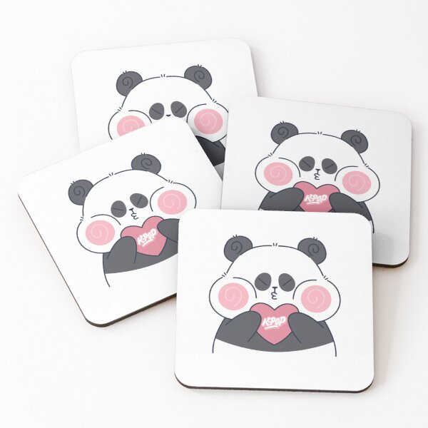 Item preview, Cute Panda Kpop Heart – Kawaii Korean Design designed and sold by EchoPrint Co..
