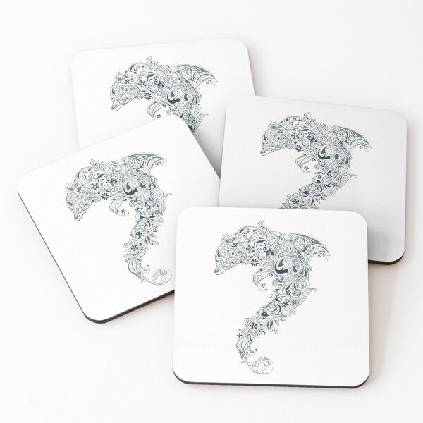 Item preview, Graceful Scrollwork Dolphin Sea Art designed and sold by dnyl.