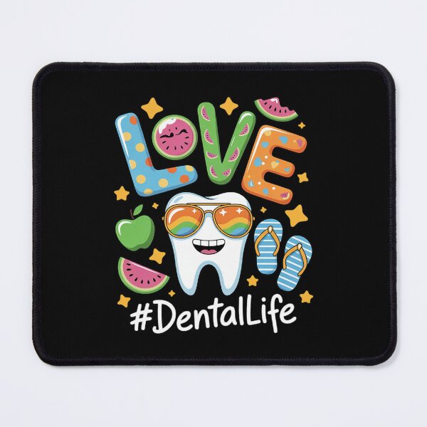 Item preview, LOVE Dental Life Cute Tooth Flip Flops Summer designed and sold by RoyTill0Art.