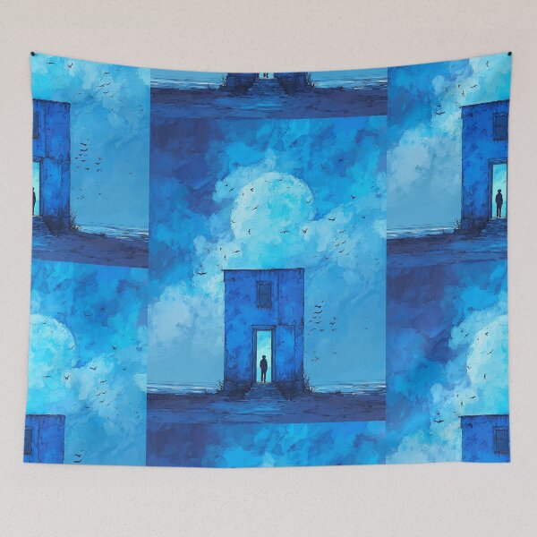 Item preview, Dreamy Blue Surrealism designed and sold by bapupa.