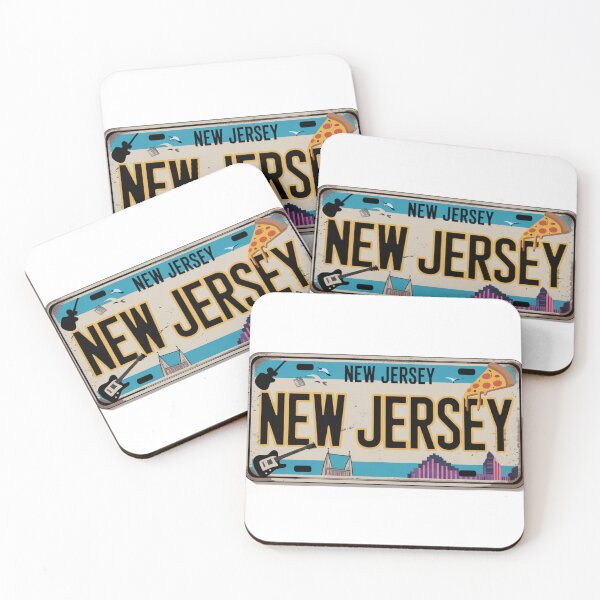 Item preview, New Jersey Old School Highway Plate designed and sold by The Souvenir Dept..