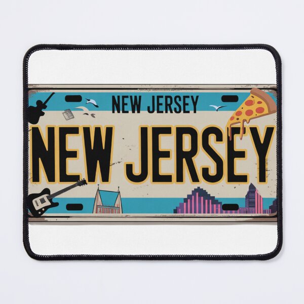 Item preview, New Jersey Old School Highway Plate designed and sold by The Souvenir Dept..
