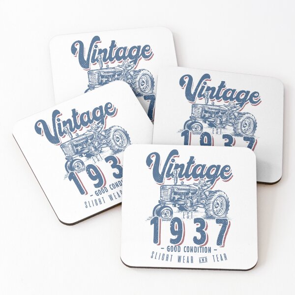 Item preview, Vintage Tractor Farmer Birthday Born In 1937 designed and sold by JRRTs.