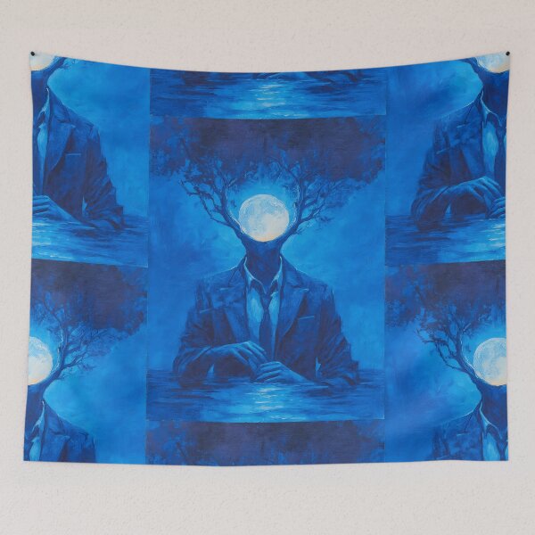 Item preview, Melancholic Blue Surrealism designed and sold by bapupa.