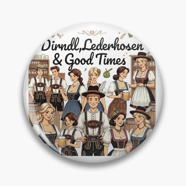 Item preview, Dirndl, Lederhosen & Good Times – Oktoberfest Bavarian Party T-Shirt designed and sold by Sushikidsntod.