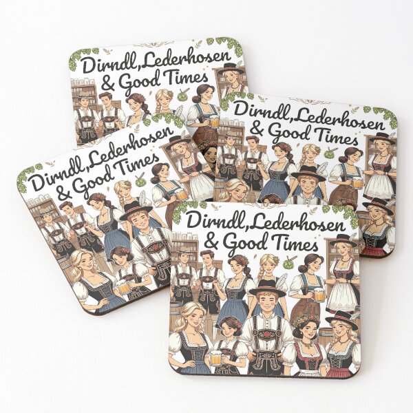 Item preview, Dirndl, Lederhosen & Good Times – Oktoberfest Bavarian Party T-Shirt designed and sold by Sushikidsntod.