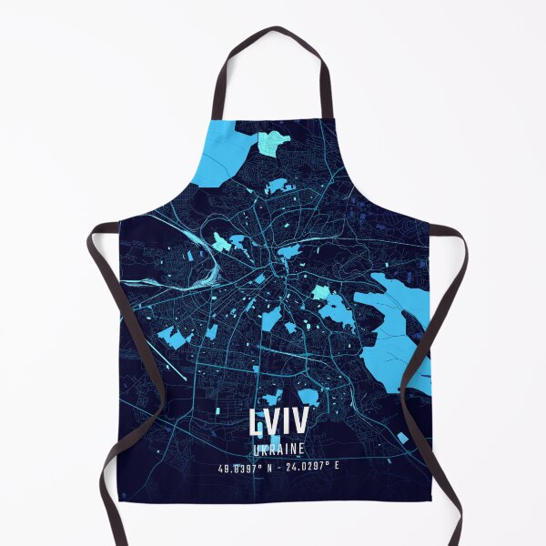 Item preview, Lviv Midnight City Map designed and sold by HomeLivingCo.