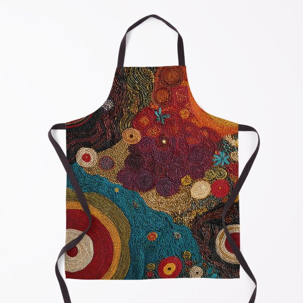 Item preview, Aboriginal Inspired Dot Art - Australian Floral Landscape designed and sold by GrinGalore.