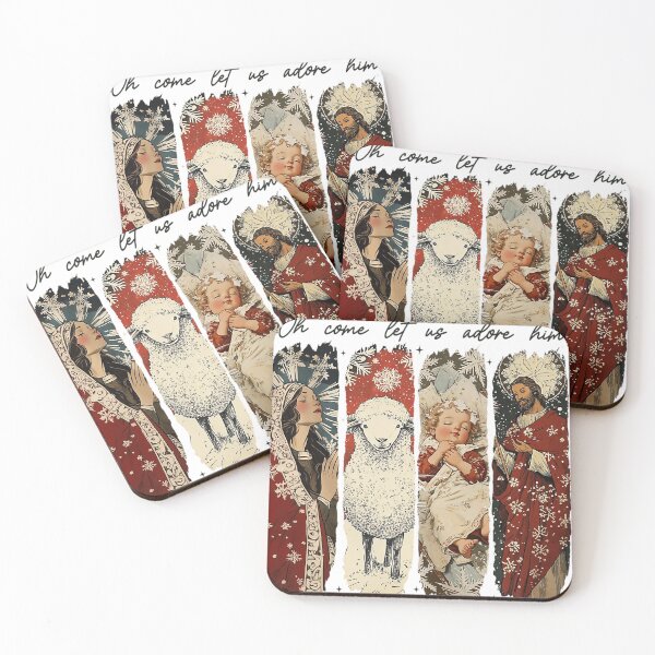 Item preview, him come merry let us christmas adore classic retro funny vintage o designed and sold by MelissaroBoxley.