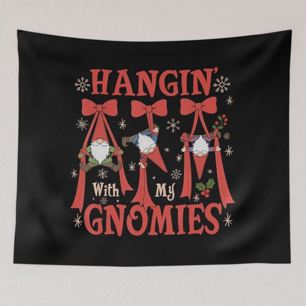 Item preview, Funny Hangin Vintage Gnomies Quote With Holiday My Happy designed and sold by Rackaam777Art.