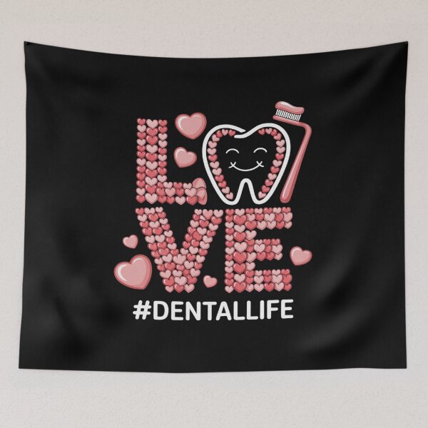 Item preview, LOVE Tooth Heart Dental Life Valentine's Day1 designed and sold by RoyTill0Art.