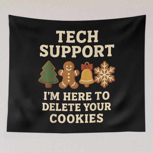 Item preview, Tech Support Here to Delete Cookies Funny Christmas Pajama designed and sold by Coussahi.