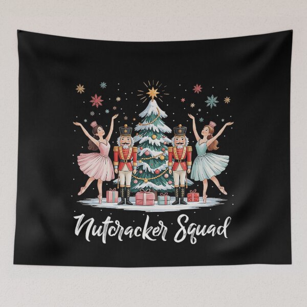 Item preview, Vintage Christmas Classic Holiday Fmaily Squad Nutcracker Retro designed and sold by StacyBattleArt.
