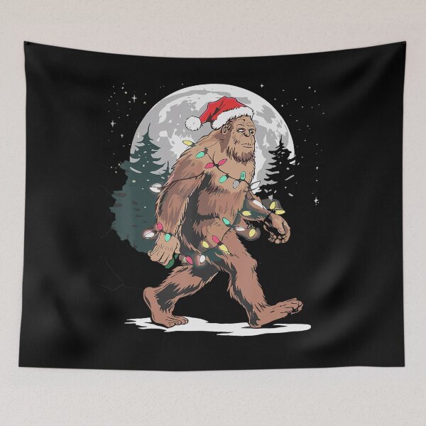 Item preview, Bigfoot Christmas Holiday Lights Christmas Vintage Classic Retro Tree Festive designed and sold by FrankyTepper.