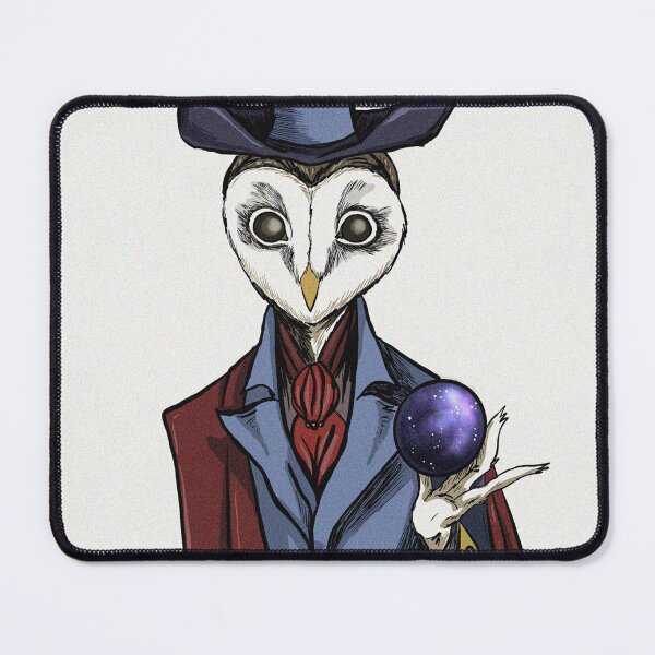 Item preview, Owl magician hand drawn illustration designed and sold by Vintage Designs +.