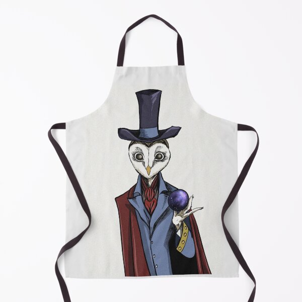 Item preview, Owl magician hand drawn illustration designed and sold by Vintage Designs +.