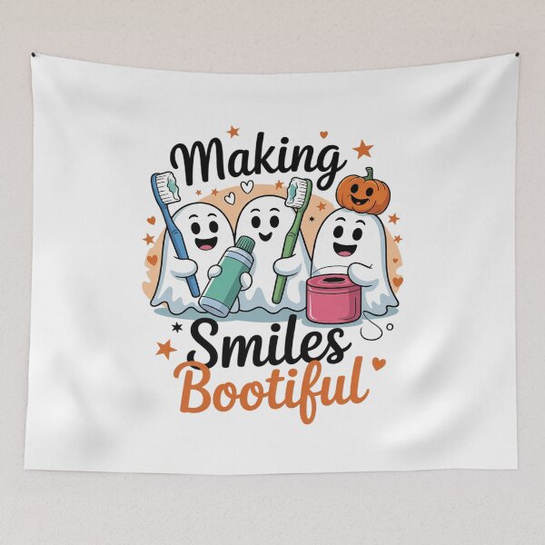 Item preview, Making Smiles Bootiful Halloween Ghost Dentist Dental designed and sold by RoyTill0Art.