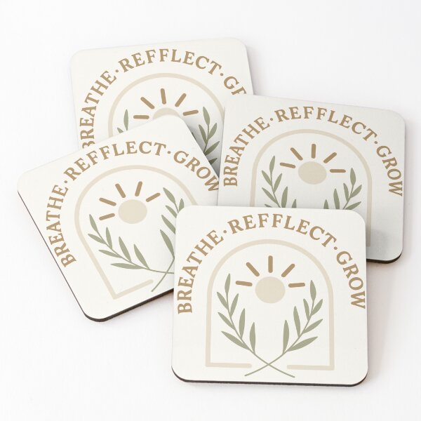 Item preview, Breathe – Reflect – Grow – Mindful Boho Lifestyle Design designed and sold by johnExpress02.