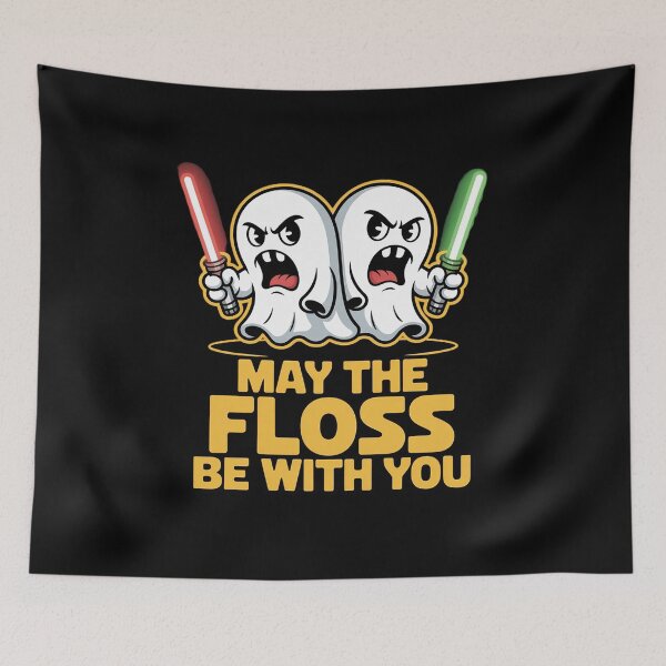 Item preview, May The Floss Be With You Dental Hygienist Tooth  designed and sold by RoyTill0Art.