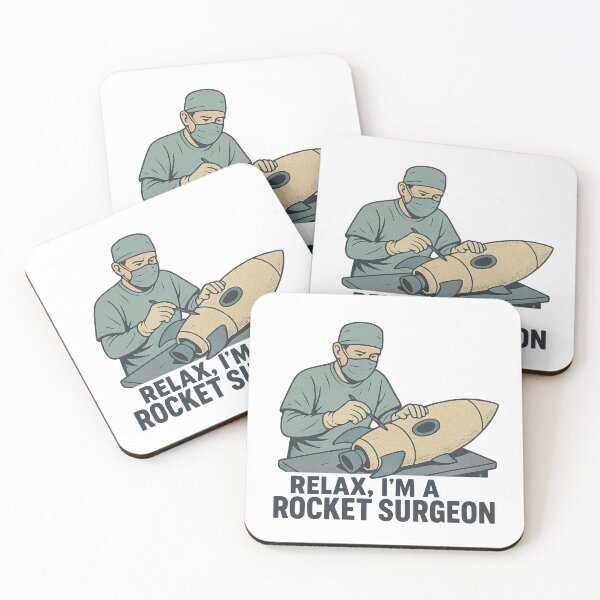 Item preview, Rocket surgeon-vintage comic pun designed and sold by Llewynn1225.