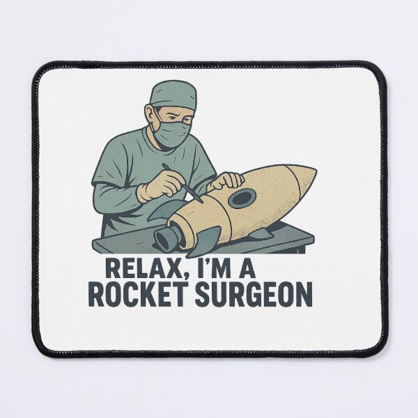 Item preview, Rocket surgeon-vintage comic pun designed and sold by Llewynn1225.