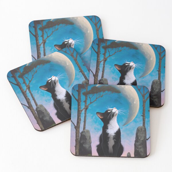 Item preview, Black and white cat amongst the stones - design 2 designed and sold by lokiblueguitar.