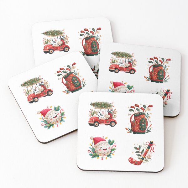 Item preview, Christmas Golf Clipart Set – Cute Holiday Golf Art designed and sold by Anastasiia Yurevych.