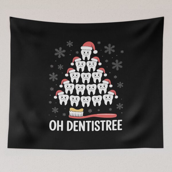 Item preview, Oh Dentistree - Christmas Tree Dental Hygiene Xmas designed and sold by RoyTill0Art.