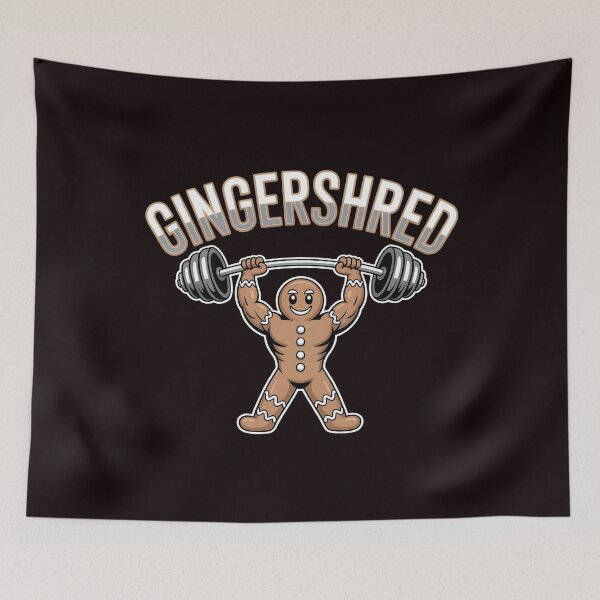 Item preview, Gingershred Bodybuilding – Funny Christmas Gym Design designed and sold by Redgiant87x.