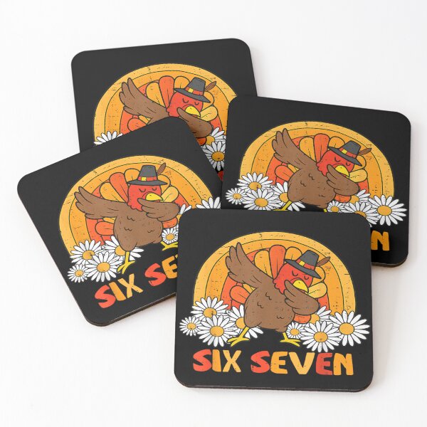Item preview, Title: Retro Dabbing Turkey Six Seven Groovy Daisy Flower Vintage Thanksgiving designed and sold by GenioFin.