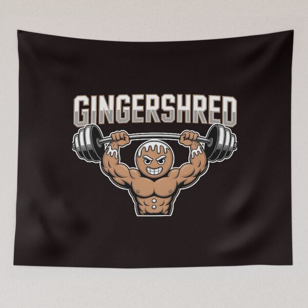 Item preview, Gingershred Bodybuilding – Xmas Weightlifting Gym Humor designed and sold by Redgiant87x.