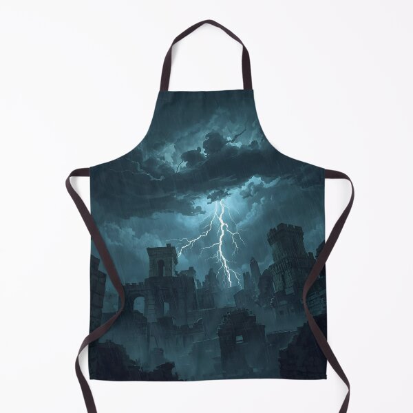 Item preview, ANCIENT CITY UNDER THUNDER STORM archeological site fantasy sci fi history historian archeologist  designed and sold by Jt41.