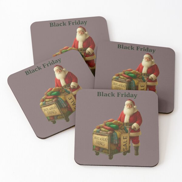 Item preview, Santa’s Workshop Black Friday Sale Illustration designed and sold by DroolWorthyUS.