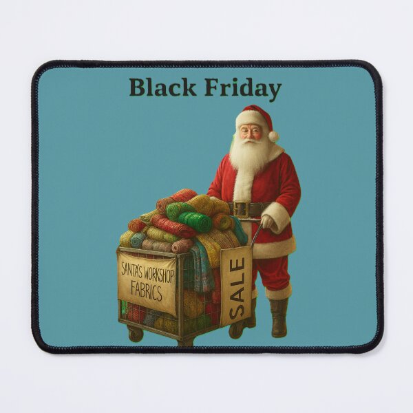 Item preview, Santa’s Workshop Black Friday Sale Illustration designed and sold by DroolWorthyUS.
