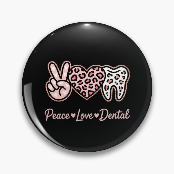 Item preview, Peace Love Dental Leopard Heart Teeth Dentist designed and sold by RoyTill0Art.
