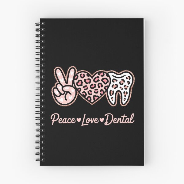 Item preview, Peace Love Dental Leopard Heart Teeth Dentist designed and sold by RoyTill0Art.