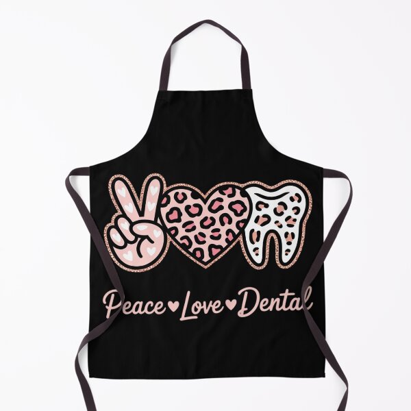 Item preview, Peace Love Dental Leopard Heart Teeth Dentist designed and sold by RoyTill0Art.