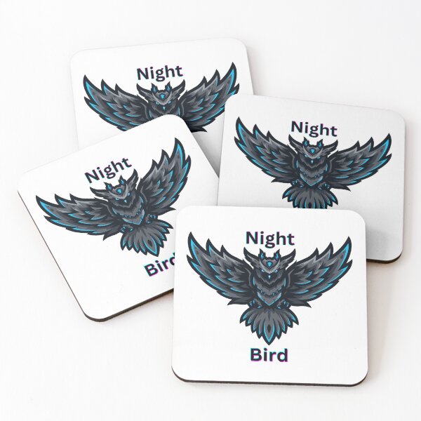Item preview, Night Bird – Stylized owl illustration in gaming logo style designed and sold by Spreesnake Design .